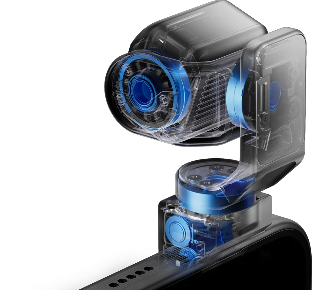 荣耀 Robot Phone 透明结构展示四自由度机械云台